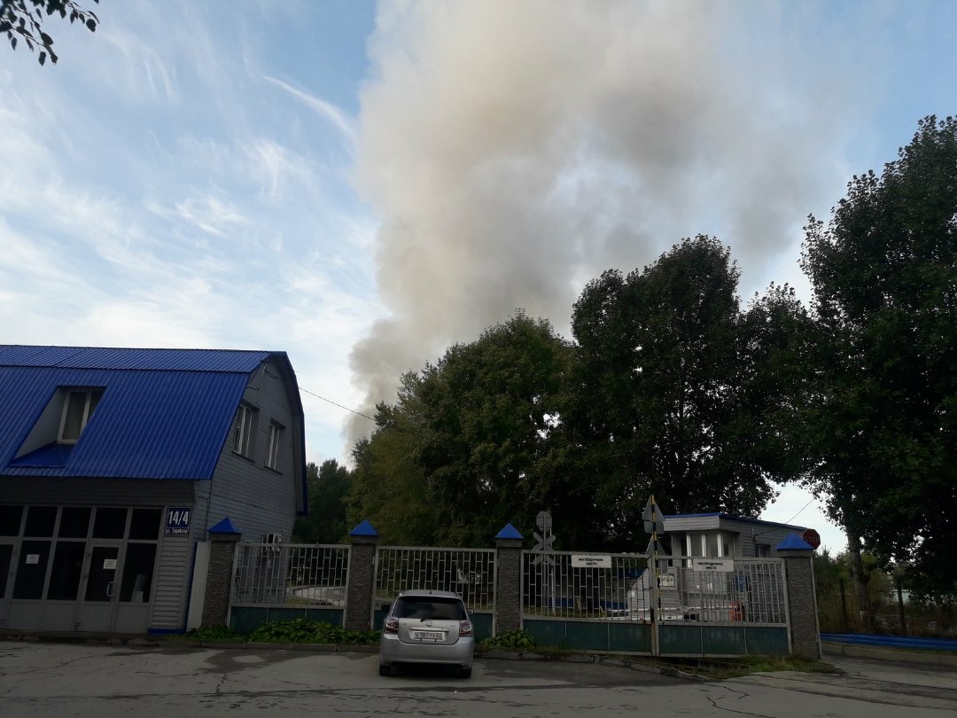 На ОбьГЭСе горел производственный цех
