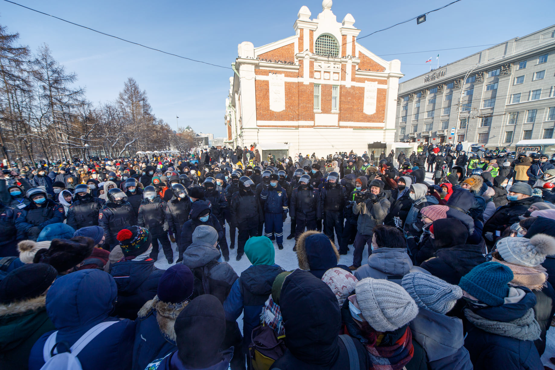 154 новосибирца задержаны за участие в запрещенном шествии