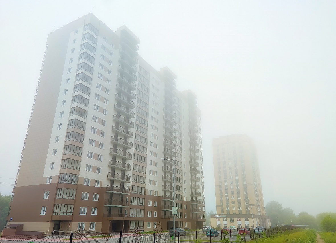 Новосибирск накрыло сильным туманом