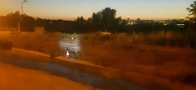 В Советском районе водитель Toyota врезался в световую опору на улице