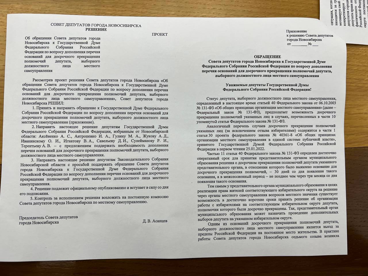 Новосибирских депутатов Бойко и Пирогову могут лишить мандатов