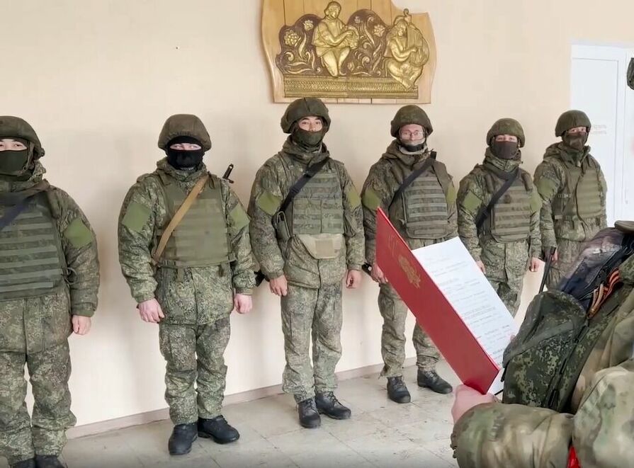 Новосибирские мобилизованные подбили танк ВСУ