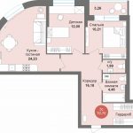 Просторные квартиры в тихом центре Академгородка. Дом сдаётся уже в