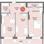 Просторные квартиры в тихом центре Академгородка. Дом сдаётся уже в