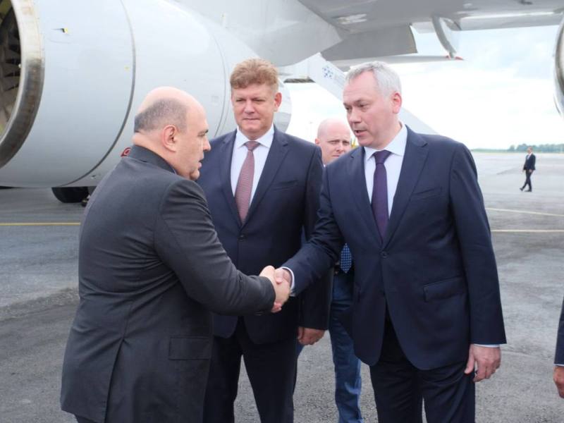 Михаил Мишустин прибыл в Новосибирск