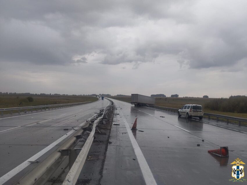 Под Новосибирском фура насмерть сбила трёх дорожных рабочих