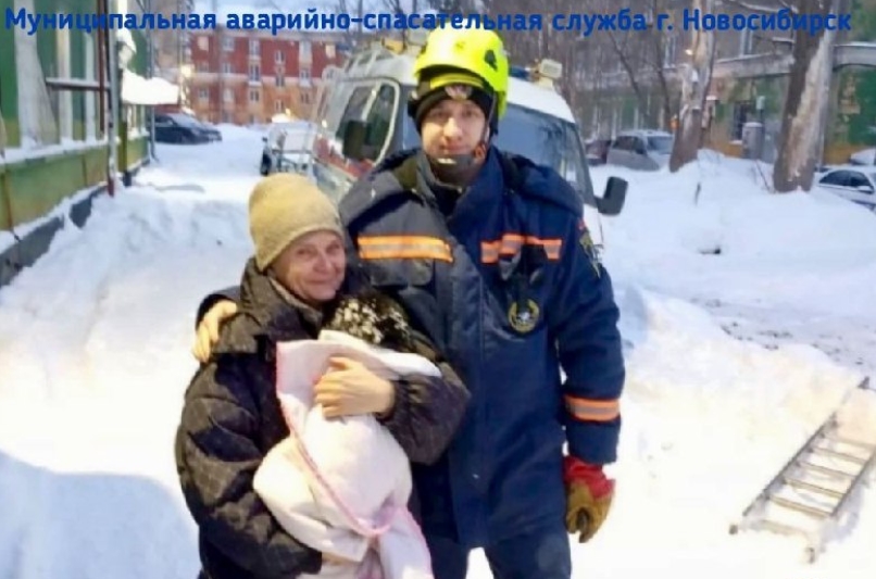 В Новосибирске спасатели вытащили собаку из колодца