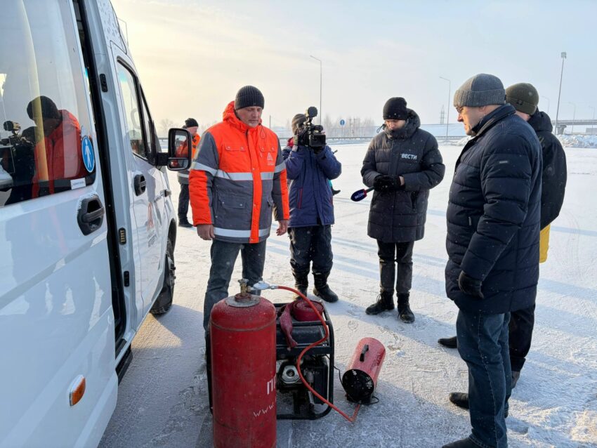 Как Минтранс помогает новосибирским водителям в морозы до -38&deg;C