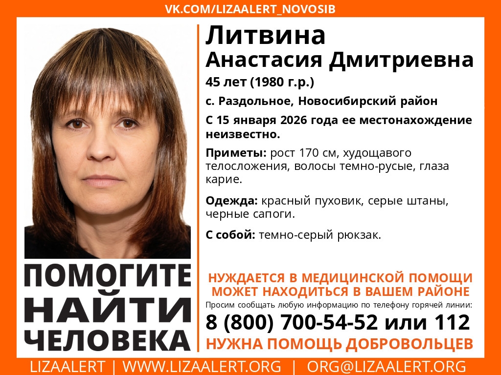 Волонтёры нашли двух пропавших в мороз новосибирцев и объявили поиск