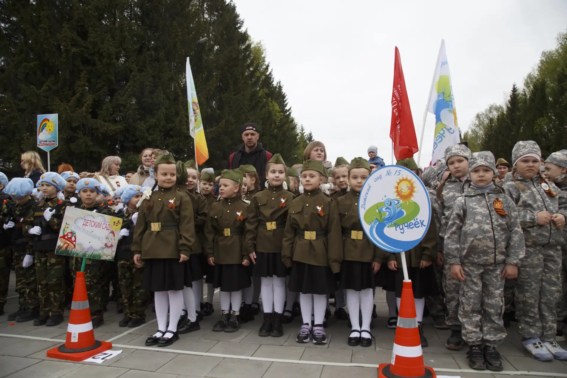Парад Победы дошкольных учреждений Бердска
